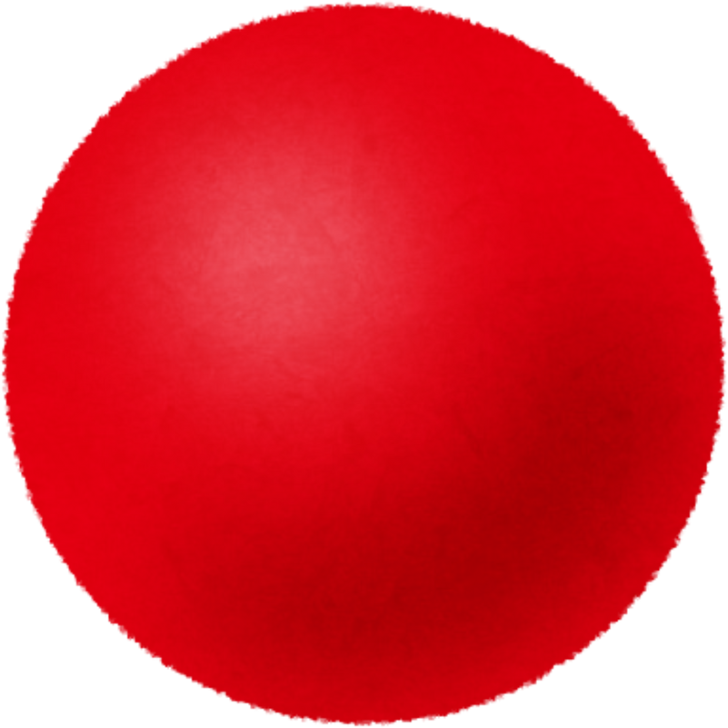 Illustration of a Red Ball with Textured Surface